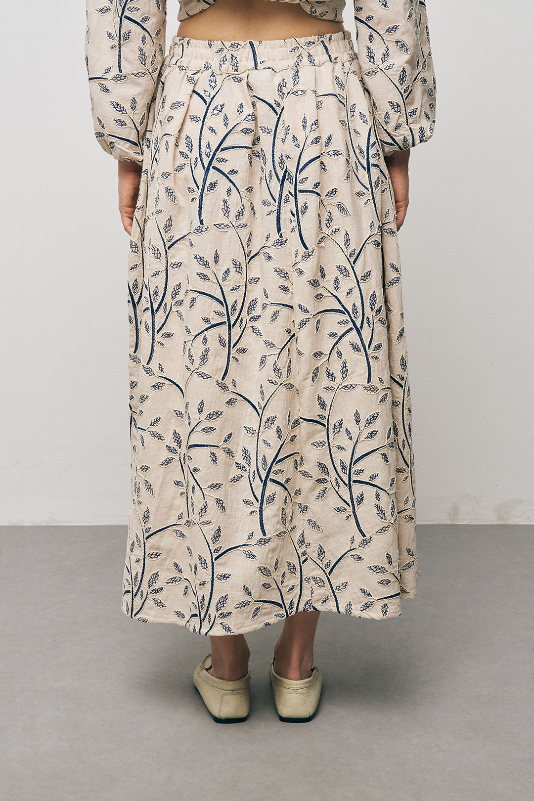 Otantik Desenli Tiril Tiril Yazlık Laci Etek