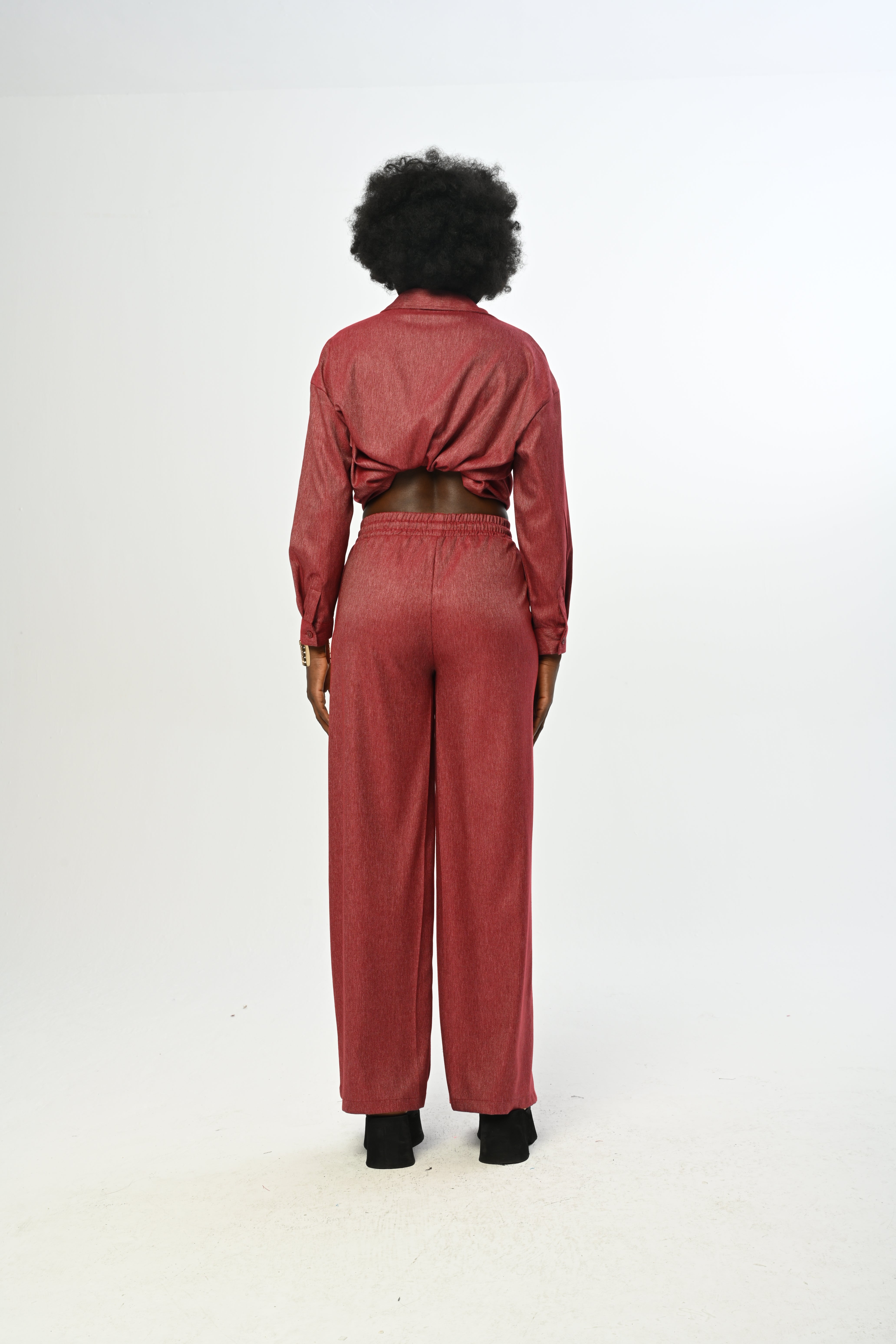 TROUSERS - 45117 CLARET RED