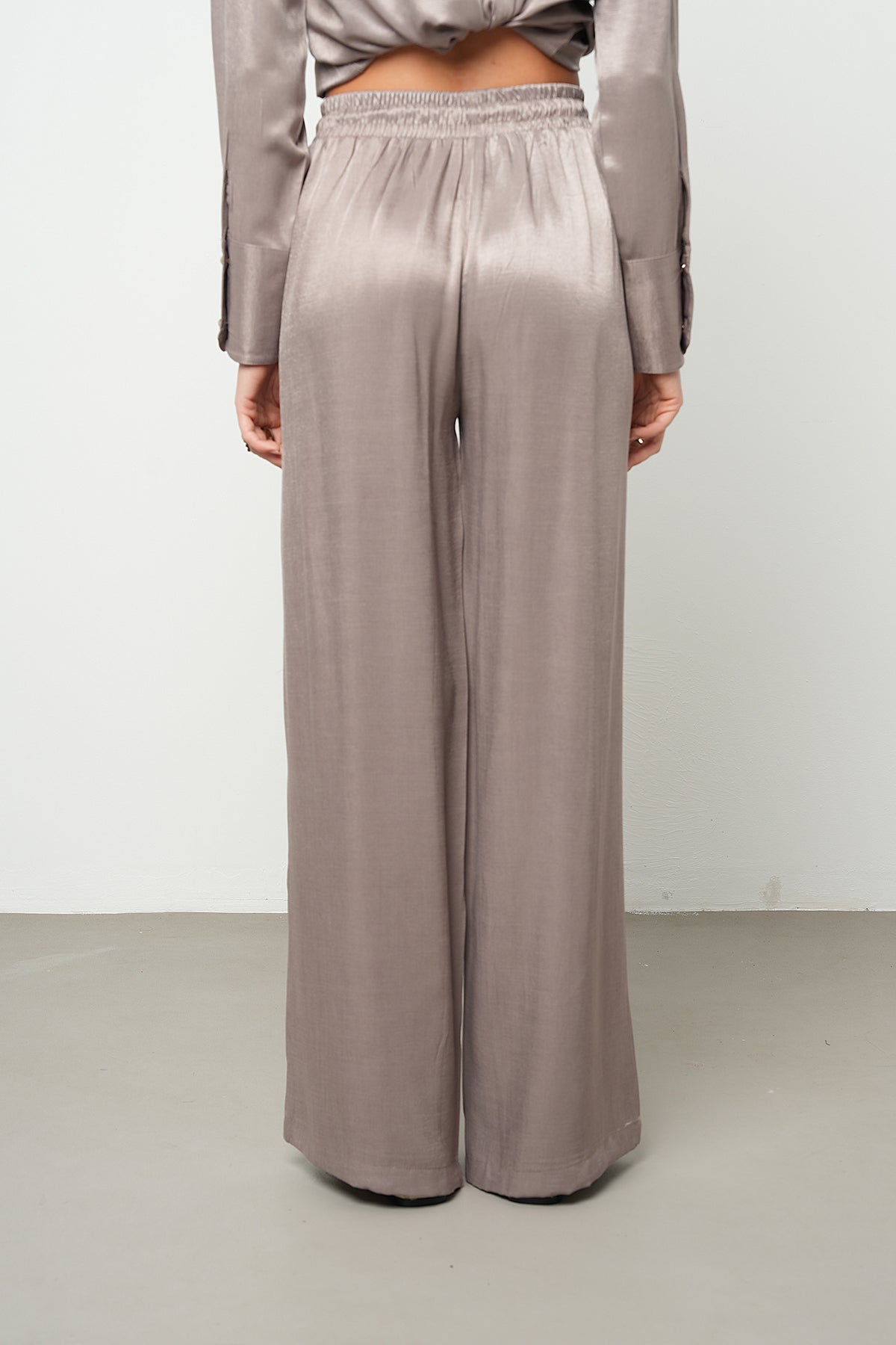 Orfeonegro Rahat Kalıp Palazzo Pantolon Vizon