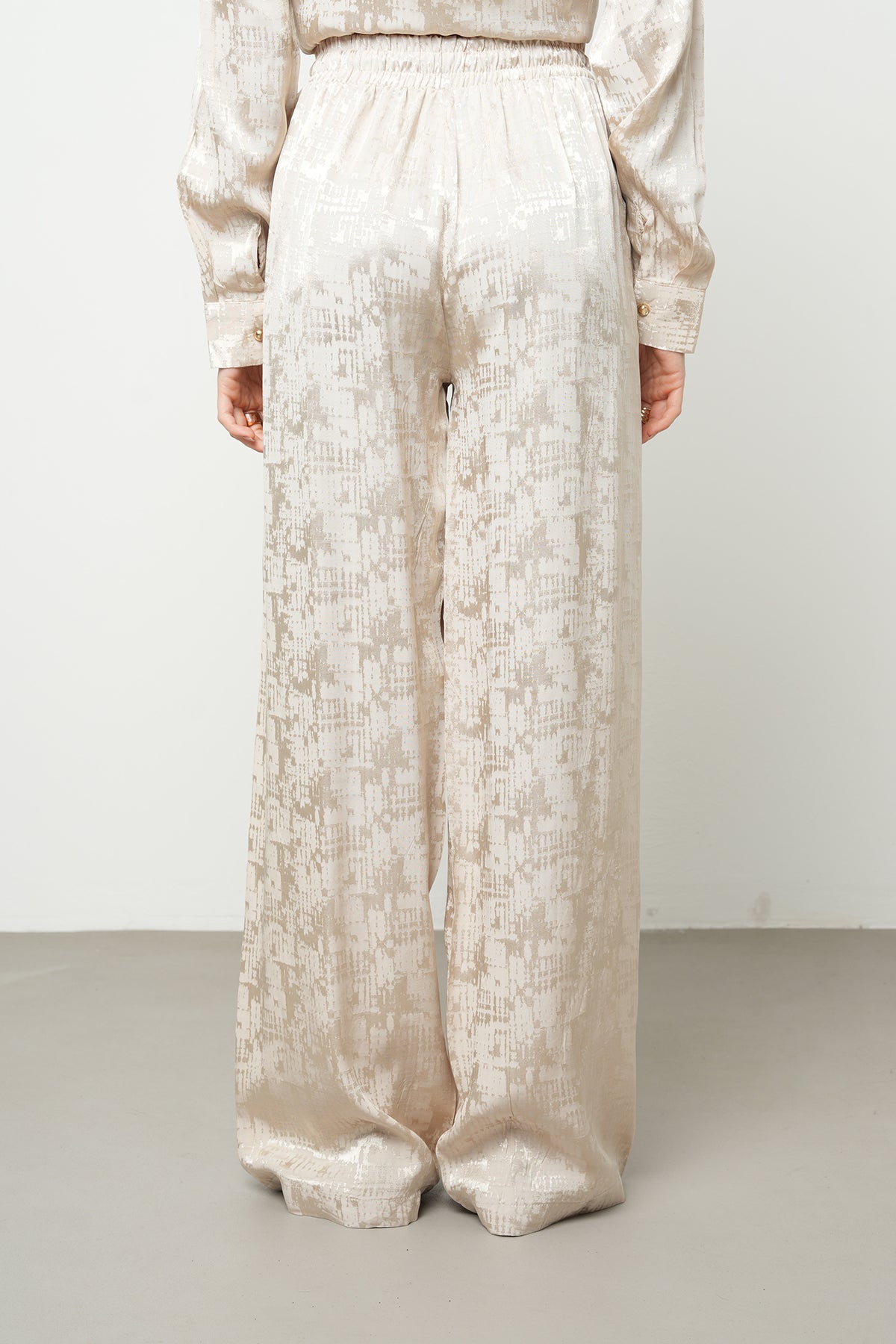 Orfeonegro Desenli Palazzo Kadın Pantolon