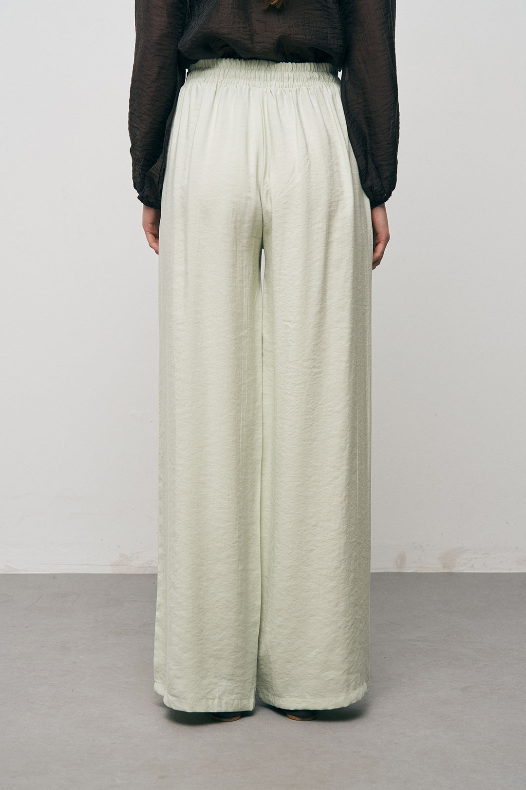 Orfeonegro Boncuklu Yan Şeritli Beli Bağcıklı Pantolon Mint