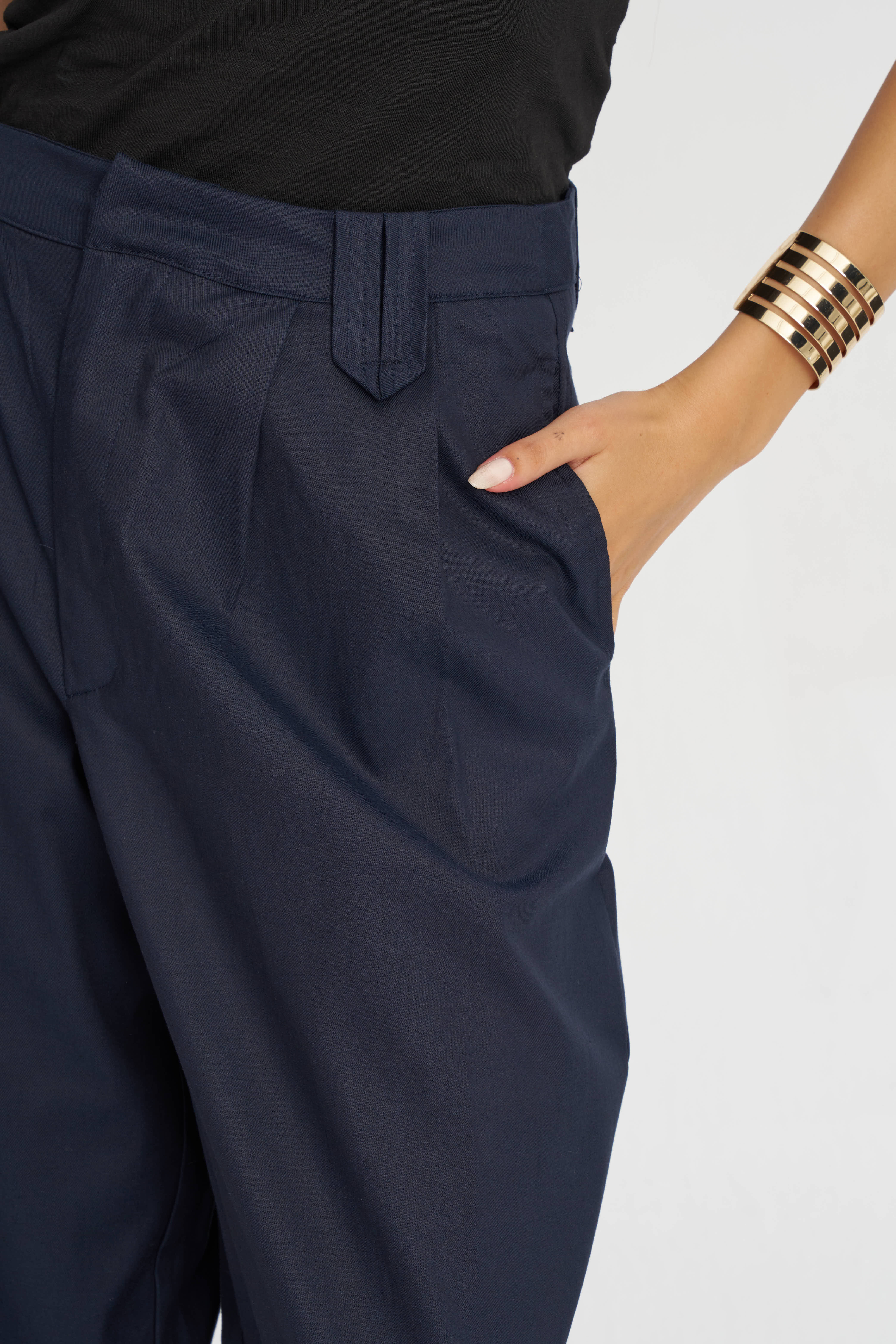 Toptan Duble Paça Tencel Karışımlı Kadın Pantolon Laci